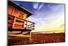 Sunset Beach-null-Mounted Art Print