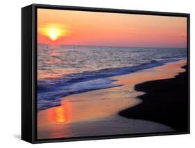 Sunset Beach-null-Framed Stretched Canvas