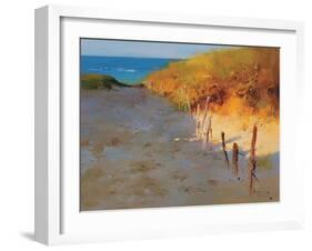 Sunset Beach-null-Framed Art Print