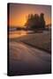 Sunset Beachscape at Trinidad, California Coast-Vincent James-Stretched Canvas