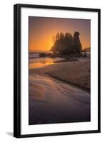 Sunset Beachscape at Trinidad, California Coast-Vincent James-Framed Photographic Print