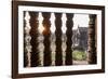 Sunset behind Columns at Angkor Wat, Cambodia-Paul Souders-Framed Photographic Print