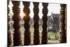 Sunset behind Columns at Angkor Wat, Cambodia-Paul Souders-Mounted Photographic Print