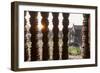 Sunset behind Columns at Angkor Wat, Cambodia-Paul Souders-Framed Photographic Print