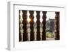 Sunset behind Columns at Angkor Wat, Cambodia-Paul Souders-Framed Photographic Print