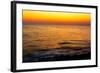 Sunset behind Kythera Island. Natural Beauty with Mediterranean Colors in an Idyllic Greek Island.-RODKARV-Framed Art Print