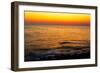 Sunset behind Kythera Island. Natural Beauty with Mediterranean Colors in an Idyllic Greek Island.-RODKARV-Framed Art Print