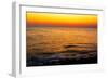 Sunset behind Kythera Island. Natural Beauty with Mediterranean Colors in an Idyllic Greek Island.-RODKARV-Framed Art Print