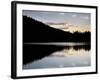 Sunset Behind Mirror Lake, Gunnison National Forest, Colorado, USA-James Hager-Framed Photographic Print