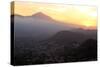 Sunset Behind Mount Teide, Volcano on Tenerife, Canary Islands, 2007-Peter Thompson-Stretched Canvas