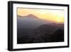 Sunset Behind Mount Teide, Volcano on Tenerife, Canary Islands, 2007-Peter Thompson-Framed Photographic Print