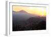 Sunset Behind Mount Teide, Volcano on Tenerife, Canary Islands, 2007-Peter Thompson-Framed Photographic Print