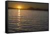 Sunset behind Mountainous Coastline-DLILLC-Framed Stretched Canvas