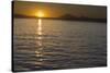 Sunset behind Mountainous Coastline-DLILLC-Stretched Canvas