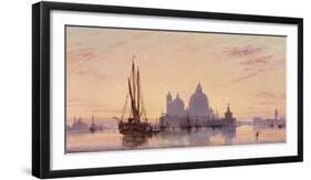 Sunset behind Santa Maria della Salute, Venice, 1851-E^W^ Cooke-Framed Giclee Print