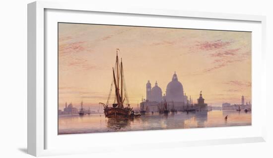 Sunset behind Santa Maria della Salute, Venice, 1851-E^W^ Cooke-Framed Giclee Print