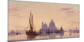 Sunset behind Santa Maria della Salute, Venice, 1851-EW Cooke-Mounted Giclee Print