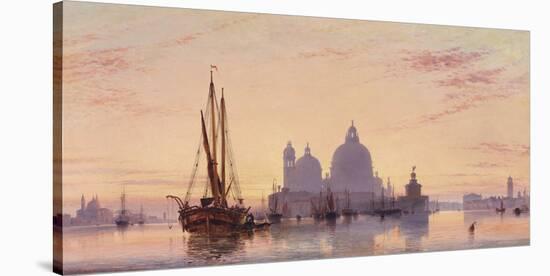 Sunset behind Santa Maria della Salute, Venice, 1851-EW Cooke-Stretched Canvas