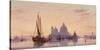 Sunset behind Santa Maria della Salute, Venice, 1851-EW Cooke-Stretched Canvas