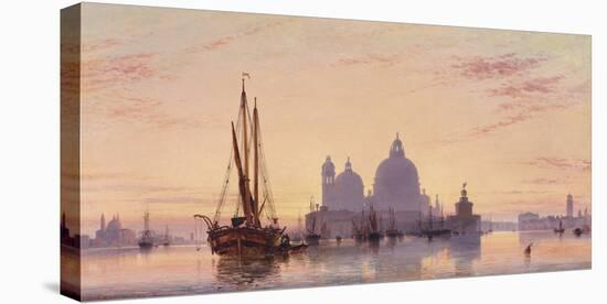 Sunset behind Santa Maria della Salute, Venice, 1851-EW Cooke-Stretched Canvas