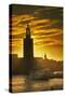 Sunset behind Stadshuset Bell Tower in Stockholm-Jon Hicks-Stretched Canvas