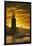 Sunset behind Stadshuset Bell Tower in Stockholm-Jon Hicks-Framed Premium Photographic Print