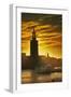 Sunset behind Stadshuset Bell Tower in Stockholm-Jon Hicks-Framed Photographic Print