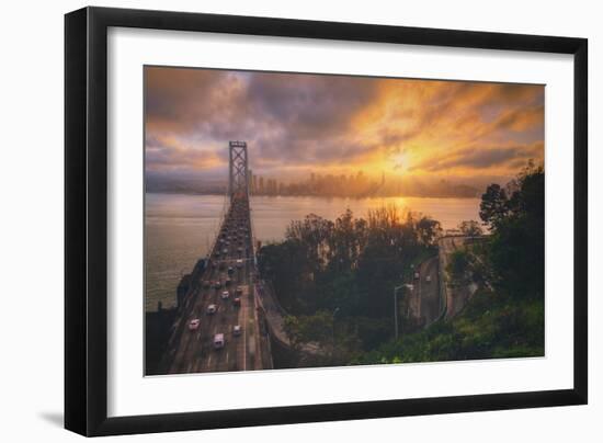 Sunset Between Storms, San Francisco-null-Framed Photographic Print