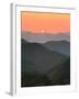 Sunset Beyond Mountains-null-Framed Photographic Print