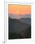 Sunset Beyond Mountains-null-Framed Photographic Print