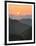 Sunset Beyond Mountains-null-Framed Photographic Print