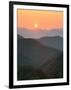 Sunset Beyond Mountains-null-Framed Photographic Print