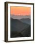 Sunset Beyond Mountains-null-Framed Photographic Print