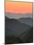 Sunset Beyond Mountains-null-Mounted Photographic Print