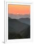 Sunset Beyond Mountains-null-Framed Photographic Print