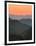 Sunset Beyond Mountains-null-Framed Photographic Print