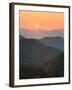 Sunset Beyond Mountains-null-Framed Photographic Print