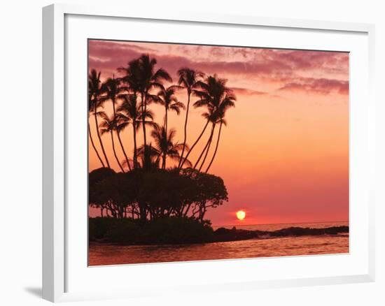 Sunset, Big Island, Hawaii, United States of America, Pacific, North America-Michael DeFreitas-Framed Photographic Print