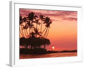 Sunset, Big Island, Hawaii, United States of America, Pacific, North America-Michael DeFreitas-Framed Photographic Print
