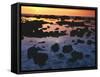 Sunset, Big Island of Hawaii, Kona Coast, Hawaii, USA-Charles Gurche-Framed Stretched Canvas