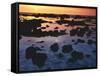 Sunset, Big Island of Hawaii, Kona Coast, Hawaii, USA-Charles Gurche-Framed Stretched Canvas