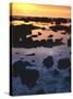 Sunset, Big Island of Hawaii, Kona Coast, Hawaii, USA-Charles Gurche-Stretched Canvas