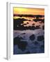 Sunset, Big Island of Hawaii, Kona Coast, Hawaii, USA-Charles Gurche-Framed Premium Photographic Print