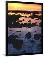 Sunset, Big Island of Hawaii, Kona Coast, Hawaii, USA-Charles Gurche-Framed Photographic Print