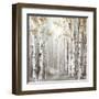 Sunset Birch Forest III-Eva Watts-Framed Art Print