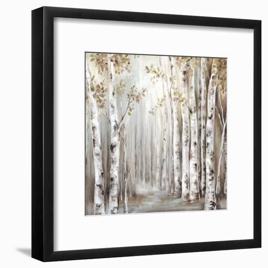 Sunset Birch Forest III-Eva Watts-Framed Art Print