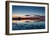 Sunset Blue Hour on the Causeway on Holy Island, Northumberland England UK-Tracey Whitefoot-Framed Photographic Print