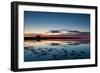 Sunset Blue Hour on the Causeway on Holy Island, Northumberland England UK-Tracey Whitefoot-Framed Photographic Print