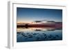 Sunset Blue Hour on the Causeway on Holy Island, Northumberland England UK-Tracey Whitefoot-Framed Photographic Print