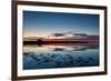 Sunset Blue Hour on the Causeway on Holy Island, Northumberland England UK-Tracey Whitefoot-Framed Photographic Print